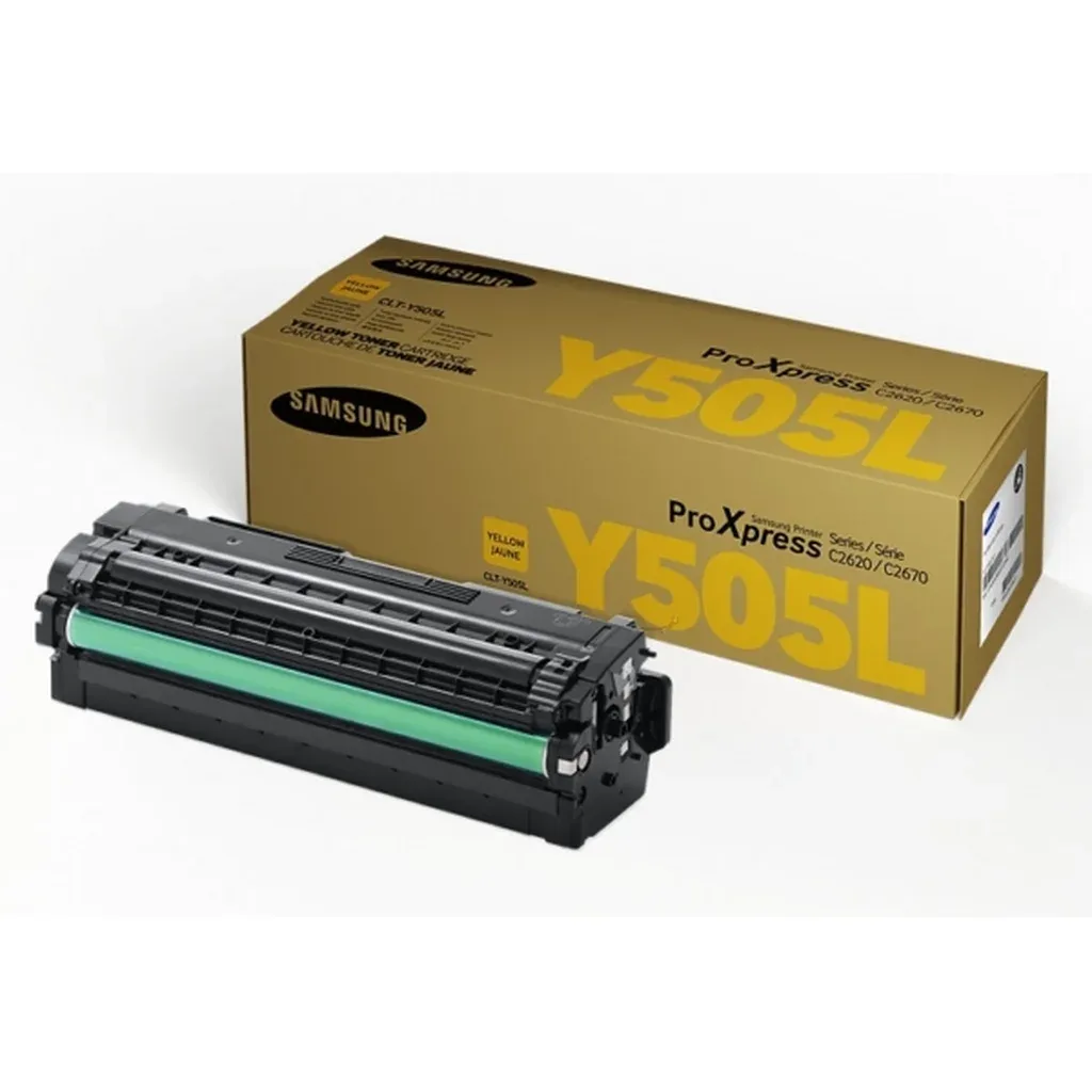 Toner gul 3.500 sider CLT-Y505L Gul de Samsung – photo produit