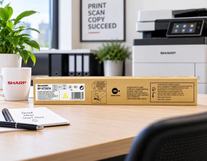BP-GT20YA Yellow Toner – Origineel OEM van Sharp in Geel – productfoto