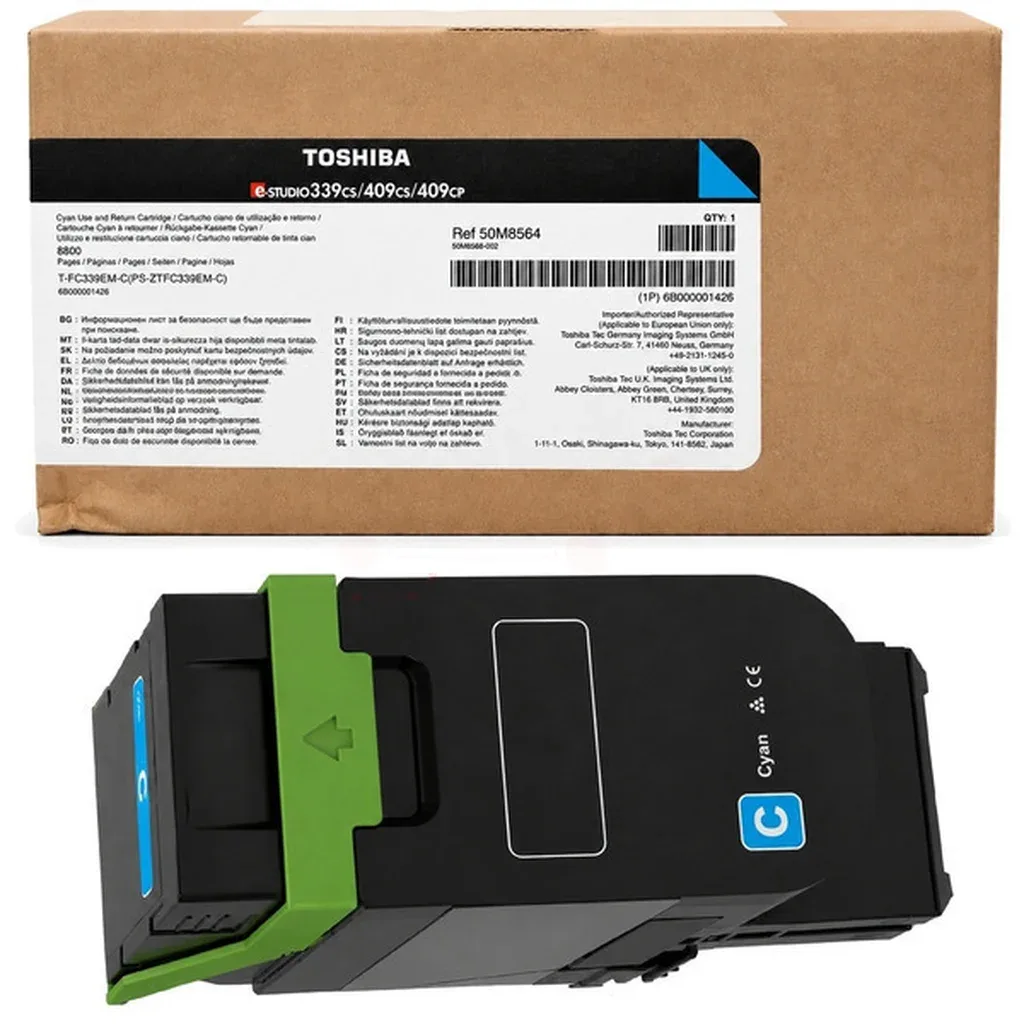 cyan - original - toner cartridge - Use and Return by Toshiba in Cyaan – product photo