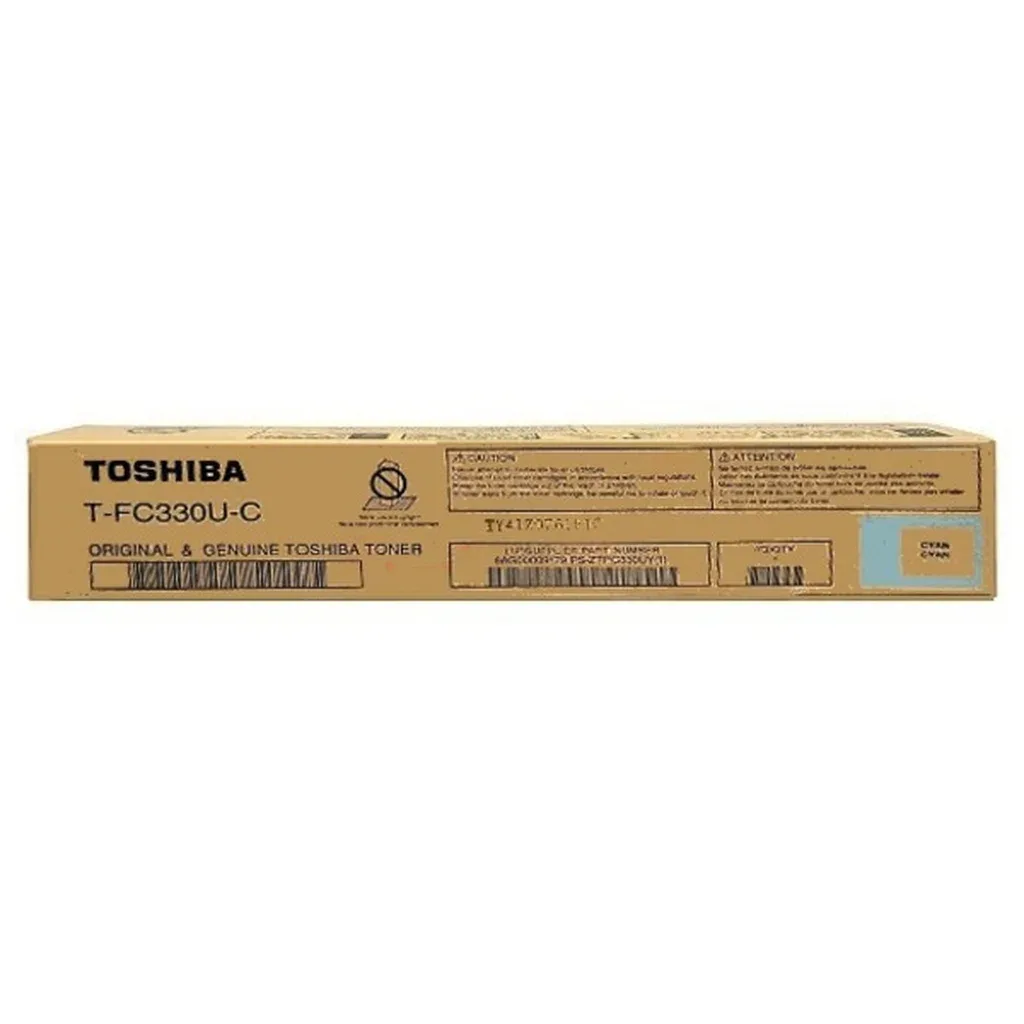 T-FC330UC Tonerkassett cyan, 17.400 sidor från Toshiba – produktbild