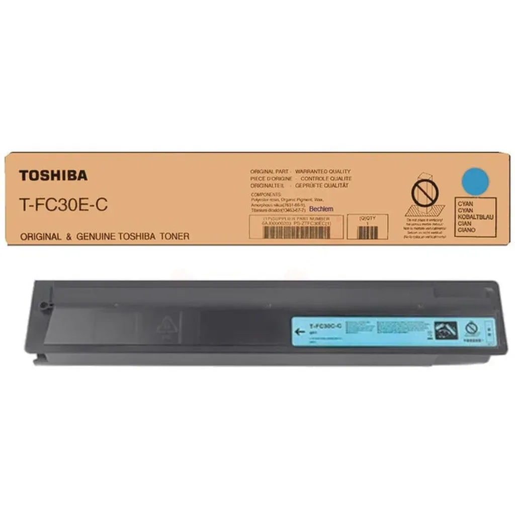 Toner cyan 33.600 sider T-FC30EC Cyan von Toshiba – Produktfoto