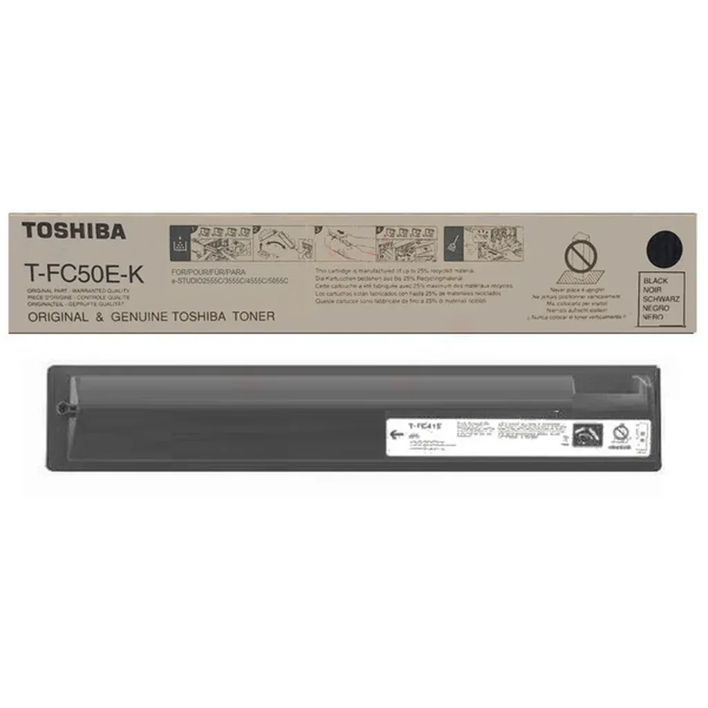 Toner sort 38.400 sider T-FC50EK N/A von Toshiba – Produktfoto