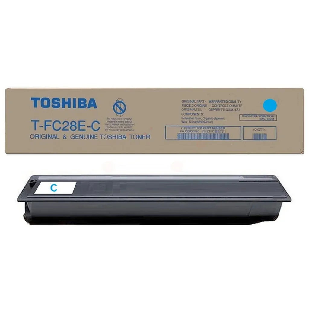 Tonercartridge TFC28EC cyaan van Toshiba – productfoto