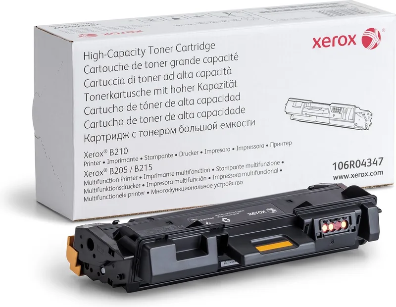 B210/B205/B215 hogecapaciteit tonercartridge (3000 pagina's) van Xerox in Zwart – productfoto