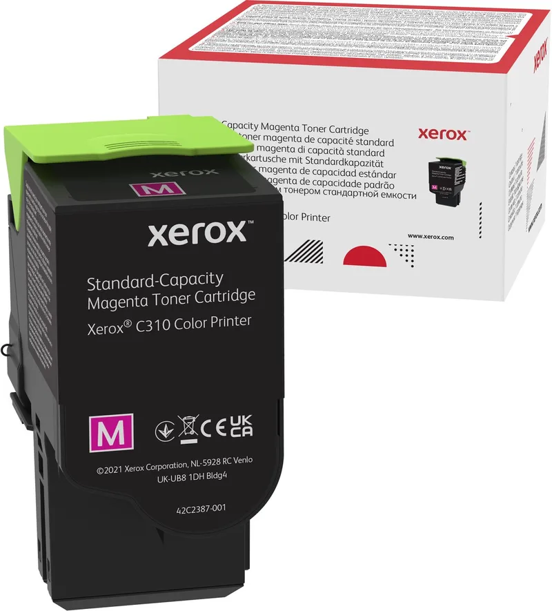 Toner Xerox Xerox C310/C315 Cartucho de tóner magenta de capacidad estándar (2000 páginas) Magenta van Xerox in Magenta – productfoto