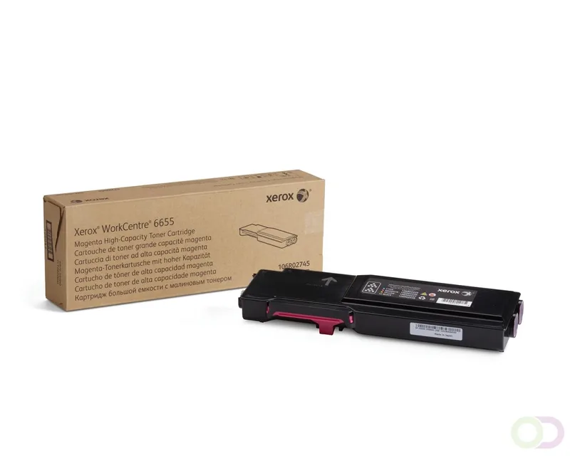 WorkCentre 6655, hoge capaciteits tonercartridge, magenta (7.500 pagina's) (106R02745) by Xerox – product photo